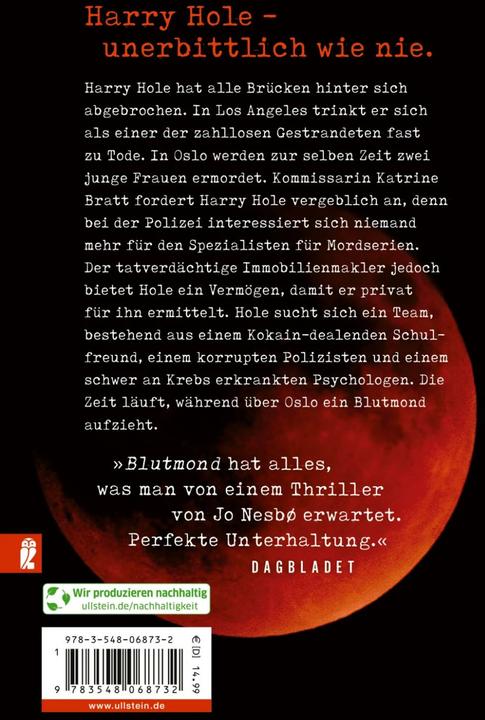 Actual product image Blutmond (Ein Harry-Hole-Krimi 13) (German, Jo Nesbø, Günther Frauenlob, 2023)