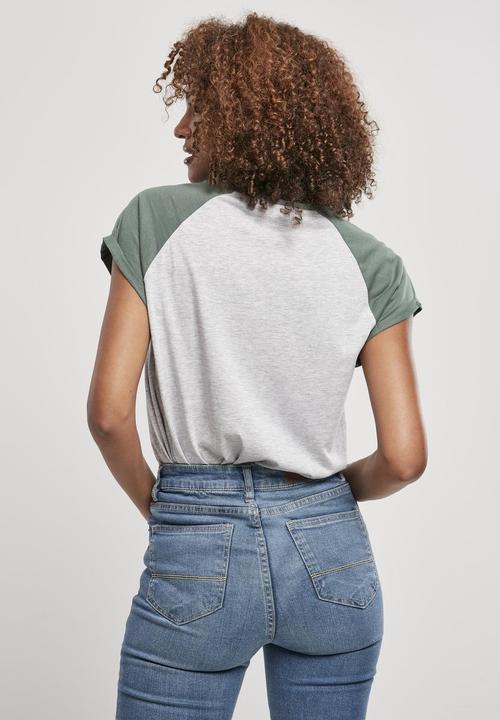 Image du produit Urban Classics Tee Raglan contrasté pour les femmes (XXL)