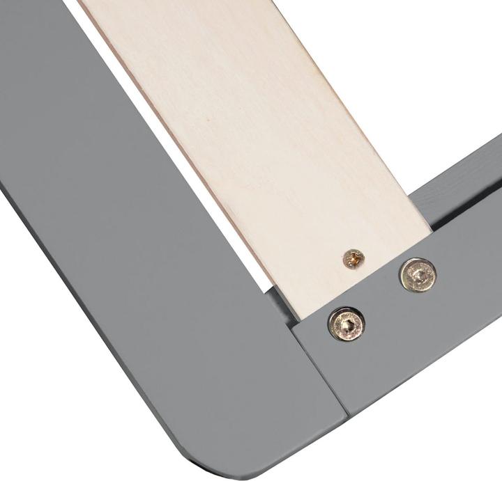 Image du produit Jamb Lit en bois de palette 90x200cm bois massif blanc (90 x 200 cm)