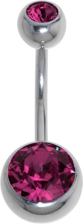 Bijouteria Bauchpiercing (Chirurgenstahl 316L, Kristall)