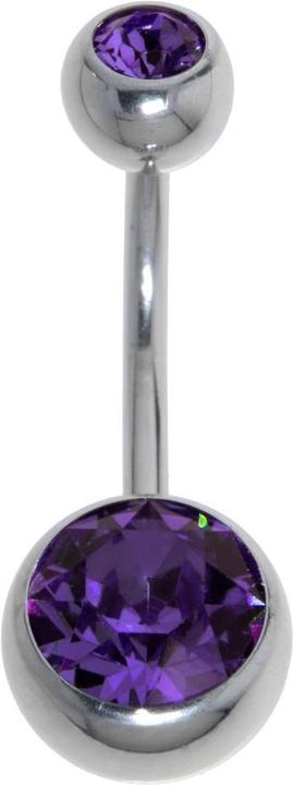 Bijouteria Bauchpiercing (Chirurgenstahl 316L, Kristall)