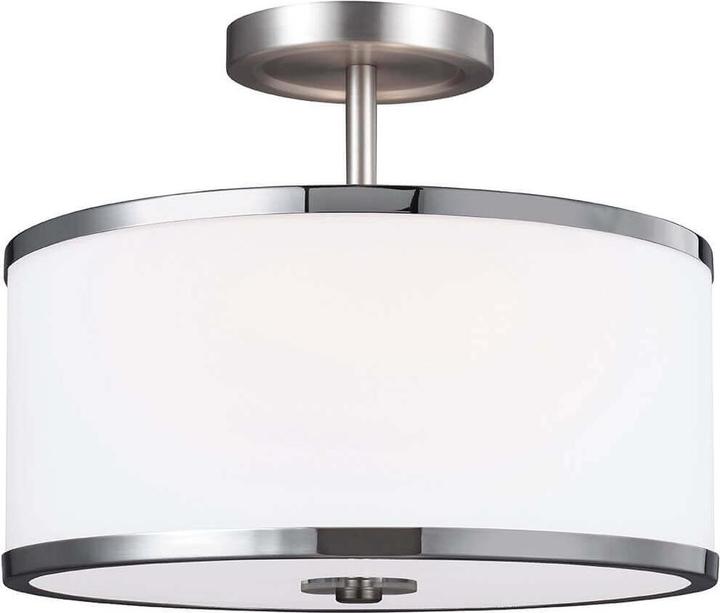 Immagine prodotto Elstead Lighting Prospect Park lampada a sospensione E27 doppia in nichel satinato, cromo (E27)