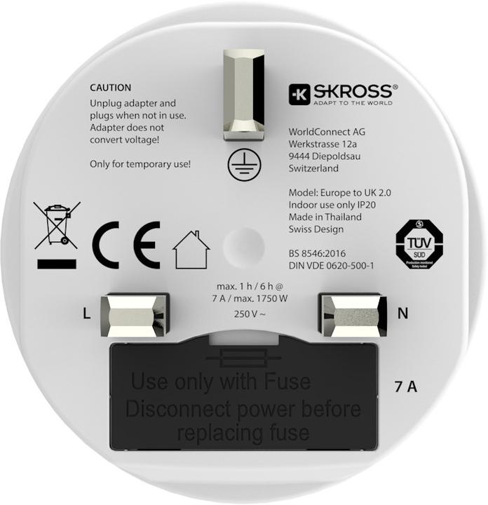 Image du produit Skross Adaptateur de voyage unique