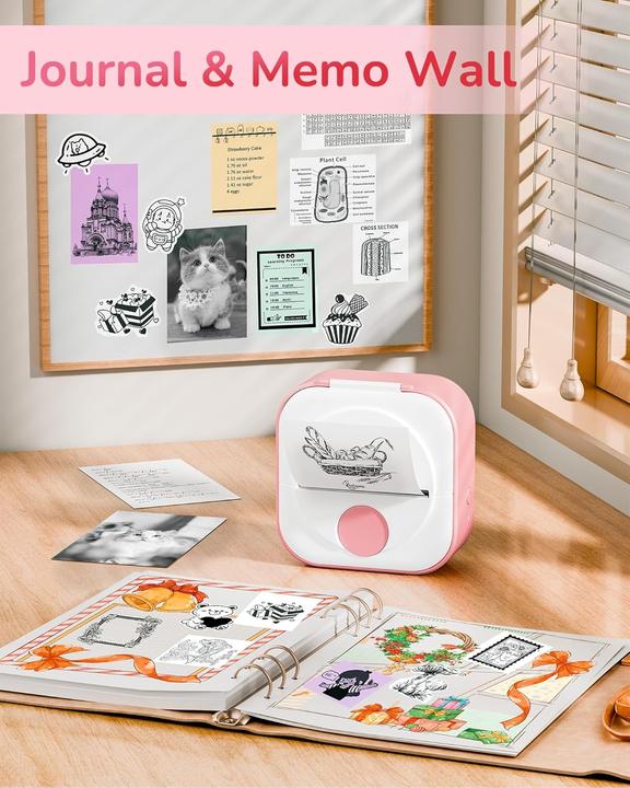 Actual product image Phomemo Q02 PNK (203 dpi)
