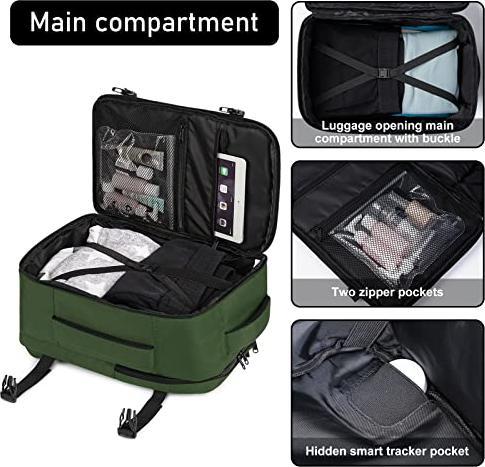 Produktbild Only-Bags.Store Rucksack 40 x 20 x 25 cm für Ryanair Flugzeug Reise Rucksack Handgepäck Laptop Tagesrucksäcke PET