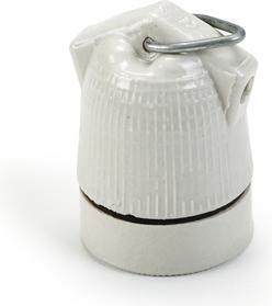 Olba Portalampada In Ceramica E27 Bianco