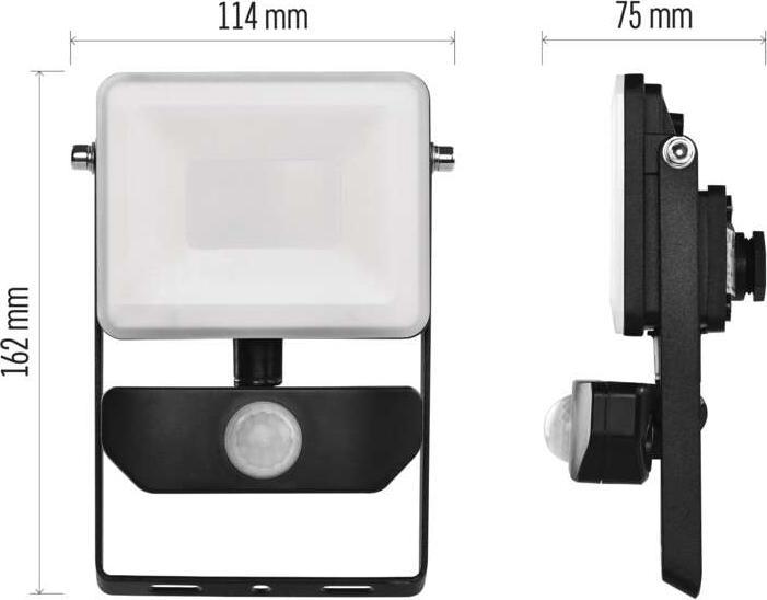 Produktbild Emos LED Flutlicht ILIO mit Bewegungsmelder, 10,5W (950 lm, IP44)