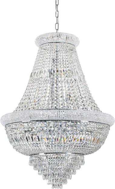 Produktbild Ideal lux Imperial Kristall Kronleuchter Ø80cm 24-flammig silberfarben (80 cm)