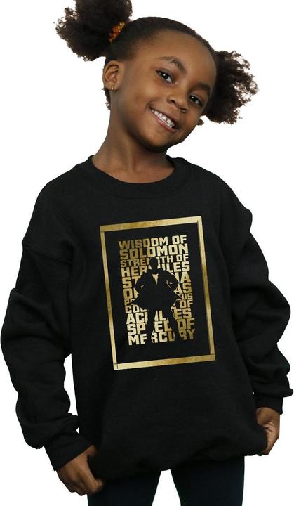 Produktbild Shazam Gold Text Sweatshirt Mädchen (140, 146)