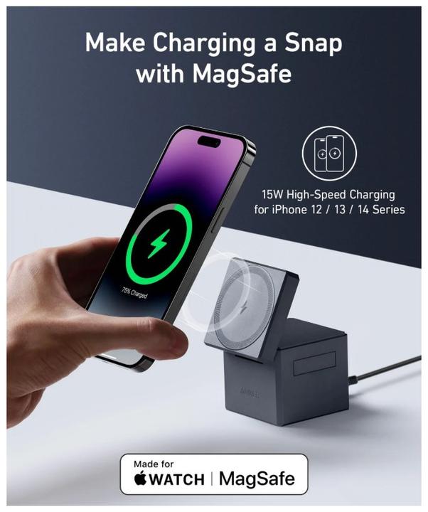 Productafbeelding Anker 3-in-1 Kubus met MageSafe 2B2 (30 W)