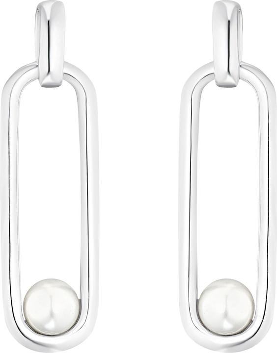 Actual product image S.Oliver Earrings for ladies, 925 Sterling silver, shell pearl (925 silver)