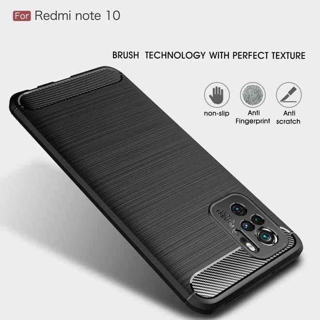 Actual product image MU Style Carbon Fiber TPU Softcase Series (Xiaomi Redmi Note 10S, Xiaomi Mi Note 10)