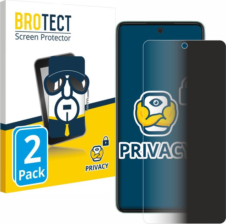 Produktbild BROTECT Sichtschutzfolie Anti-Spy Privacy Folie Blaulicht-Schutz (2 Stück, Samsung Galaxy A52)