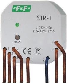 Actual product image F&R Two-button roller shutter control 1.5A AC-3 230V 0-10min STR-1