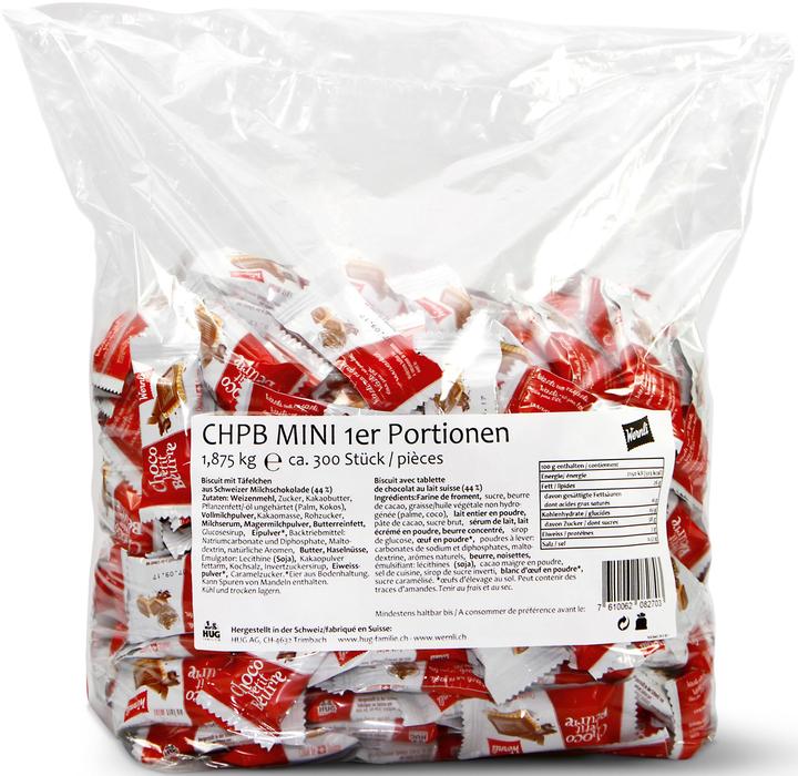 Wernli Mini Choco Petit Beurre 300 Stück (300 Stk., 1650 g)