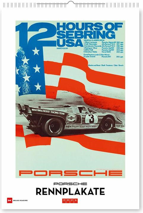 Image du produit Porsche Rennplakate 2026 (Allemand)