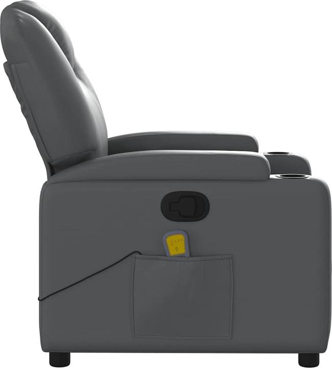 Image du produit VidaXL Fauteuil de massage gris similicuir,Couleur : gris,Matériaux