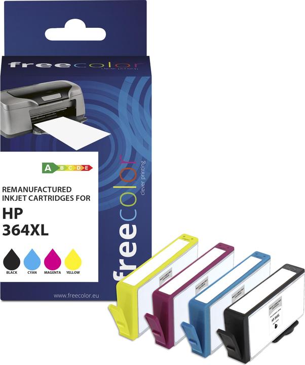 Actual product image Freecolor HP684EE-INK4-FRC, 4 pc(s), Multi pack (M, B, Y, C)