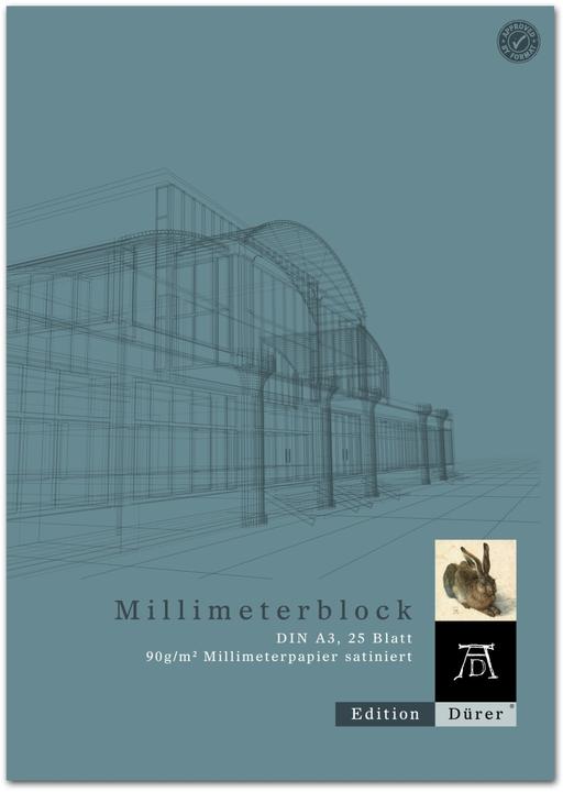 Produktbild Edition Dürer Staufen Millimeterblock - DIN A3, 25 Blatt, premiumweisses 90g/m² Papier, Millimeter-Li (90 g/m², A3)