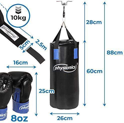 Immagine prodotto Physionics Sacco da boxe junior (66 cm, 9 kg)