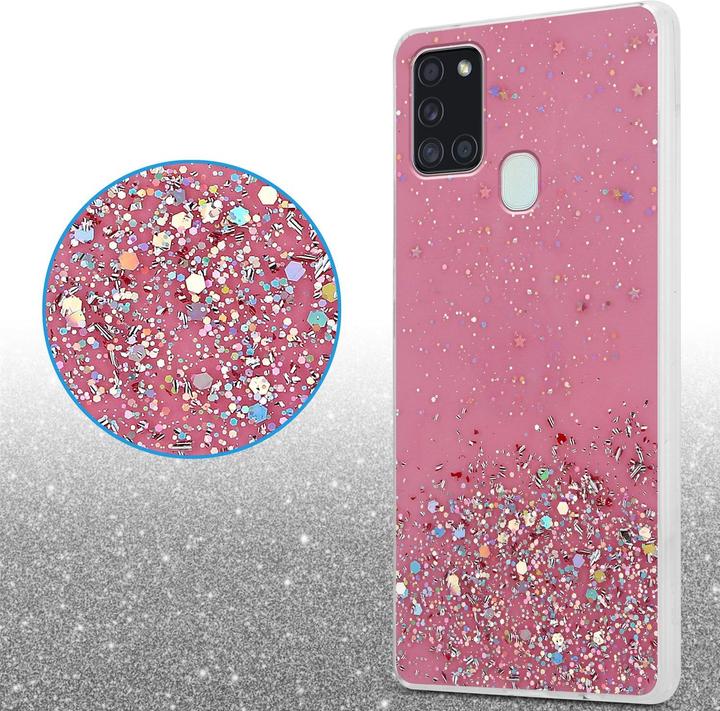 Actual product image Cadorabo TPU cover sparkling glitter (Samsung Galaxy A21s)