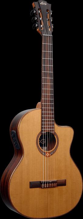 Actual product image LÂG OC118CE (Acoustic guitar, Mahogany, Cedar wood)