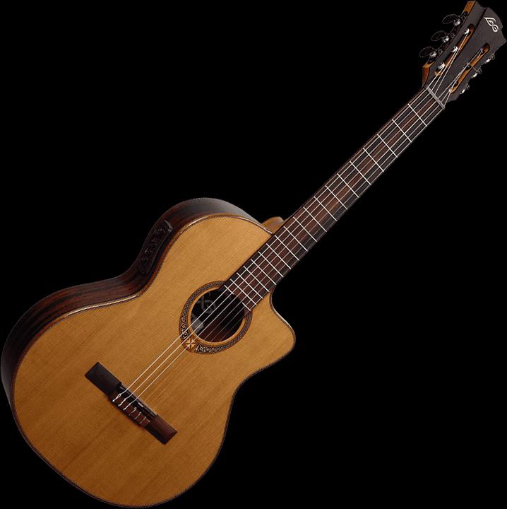 Actual product image LÂG OC118CE (Acoustic guitar, Mahogany, Cedar wood)