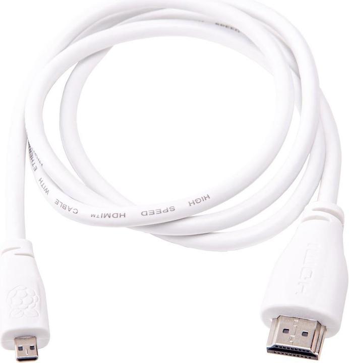 Actual product image Raspberry Pi micro HDMI to HDMI (1 m, HDMI)