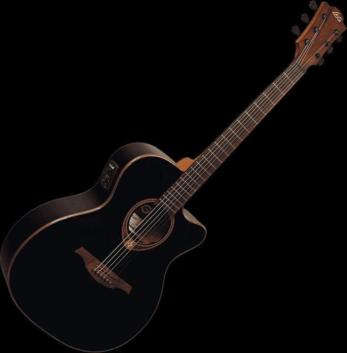 Image du produit LÂG T118ACE (Guitare semi-acoustique, Acajou, Bois de cèdre)