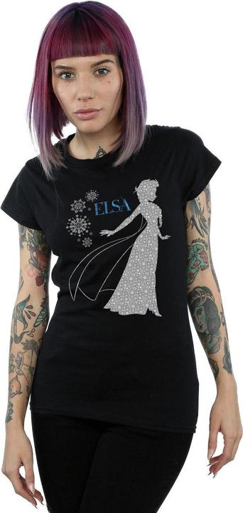 Immagine prodotto Disney Frozen Elsa Christmas Silhouette Maglietta Donna (M)