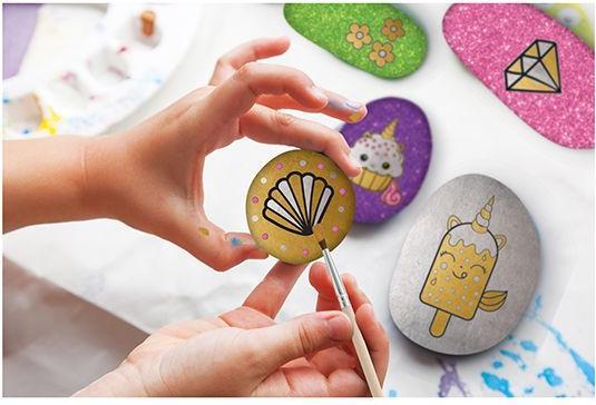 Produktbild Grafix Stenen Schilderen Glitter Eenhoorn