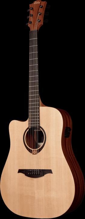 Immagine prodotto LÂG TL70DCE (Chitarra acustica, Mogano, Legno di cedro)