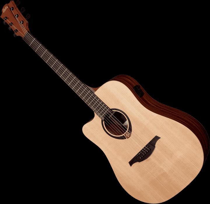 Immagine prodotto LÂG TL70DCE (Chitarra acustica, Mogano, Legno di cedro)