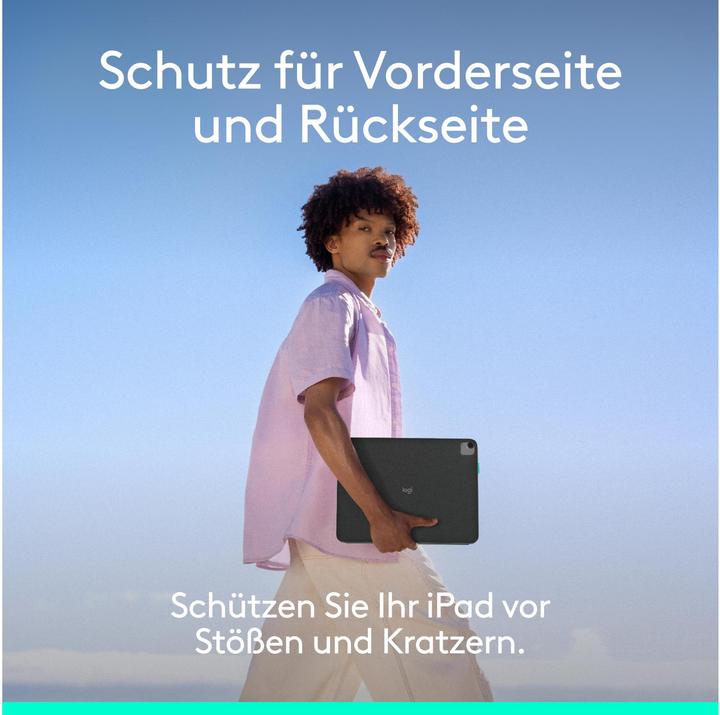 Immagine prodotto Logitech Flip Folio (CH, iPad Pro 13 2024 (M4), iPad Air 13 2024 (M2), iPad Air 13 2025)
