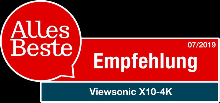 Image du produit Viewsonic X10-4K (4K, 2400 lm, 0.8:1)