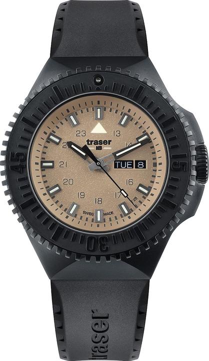 Actual product image Traser P69 Black Stealth (Diving watch, 46 mm)