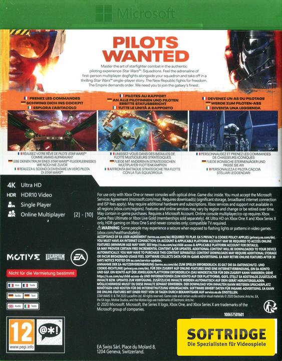 Produktbild EA Games Star Wars: Squadrons (Xbox One X, Xbox Series X, DE)