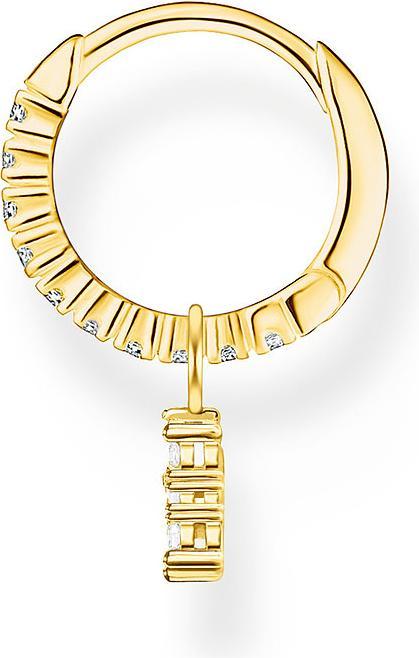 Produktbild Thomas Sabo Einzel Creole mit Stern Anhänger Gold (750 Gelbgold Vergoldung, 925 Sterlingsilber)