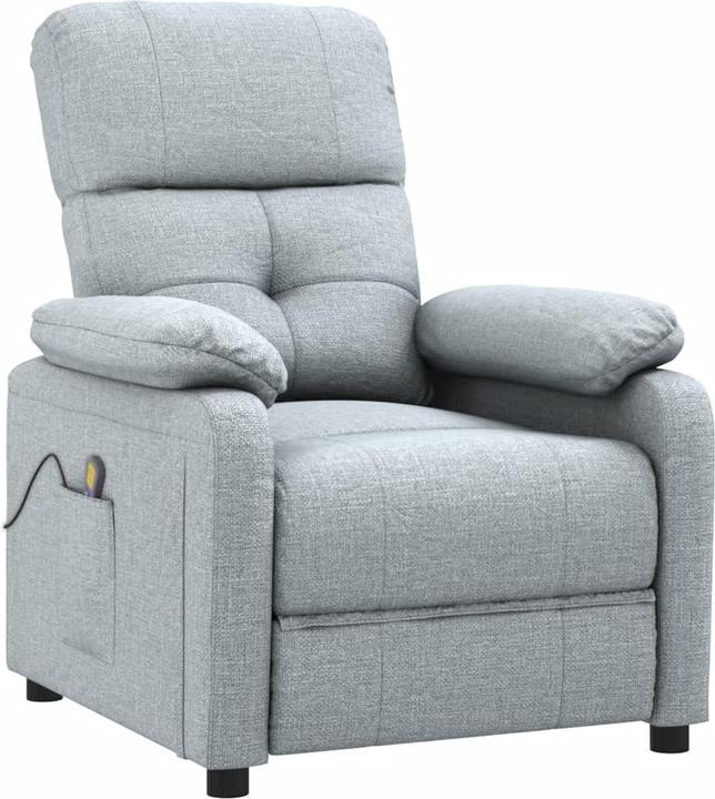 Image du produit VidaXL Fauteuil de massage Fauteuil TV Fauteuil relax Fauteuil de relaxation Gris clair