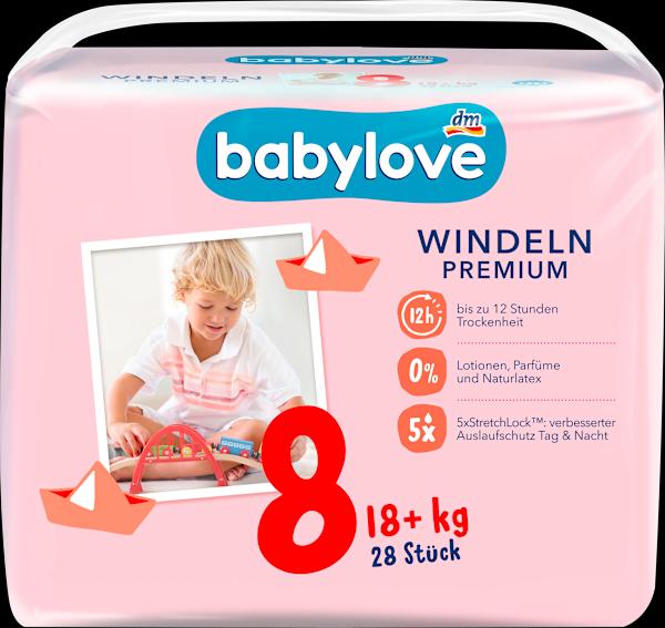 Image du produit dm babylove Couches Premium (Taille 8, Pack, 28 pièce(s))