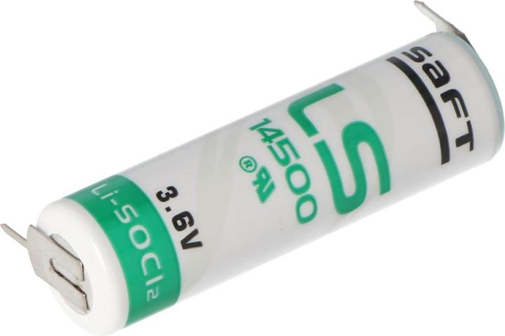 Produktbild Saft LS14500 AA, LS14500 LiSOCl2 1er Print - / 2er Print + (1 Stk., AA, 2600 mAh)