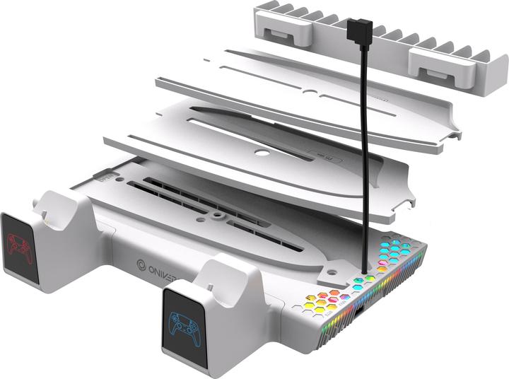 Image du produit Oniverse Nexus 5 Multifunctionele Standaard (PS5/ PS5 Slim) Wit (ONICSMLT-PS5-WHT) (PS5)