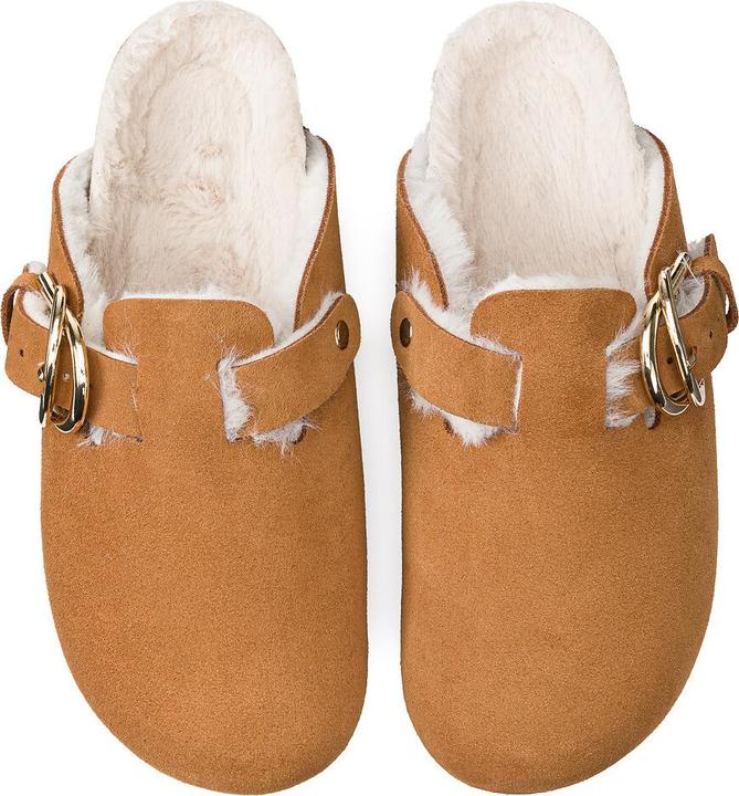 Image du produit La Redoute Collections Mules en cuir velours (36)