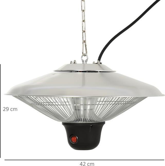 Produktbild Outsunny Heizstrahler mit LED und Fernbedienung (1500 W)