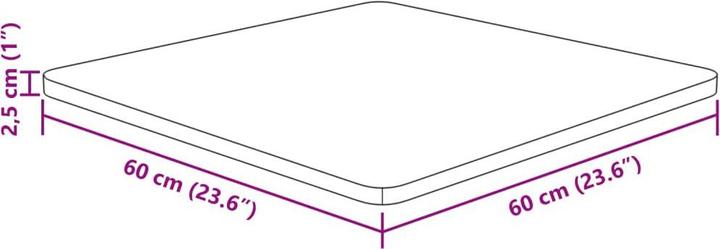 Immagine prodotto VidaXL Isabel (60 x 60 x 2,5 cm)