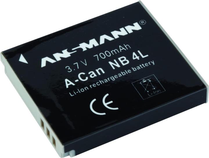 Actual product image Ansmann Canon NB-4L Battery (Rechargeable battery)