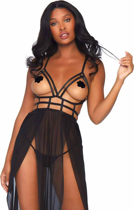 Actual product image Leg Avenue Cage maxi dress and g-string (M, L)