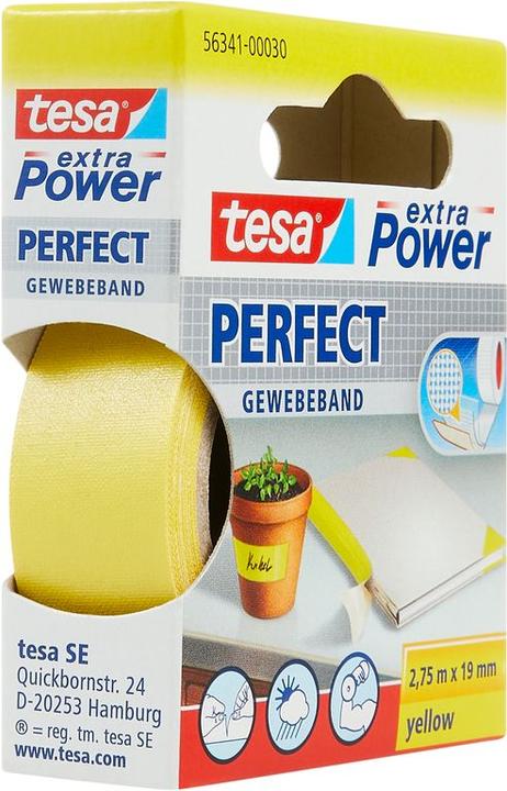 Produktbild tesa EXTRA POWER PERFECT Gewebeband, gewebeverstärktes Ductape (38 mm)
