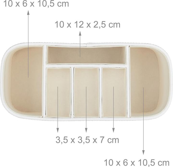 Actual product image Relaxdays Desk Organiser Faux Leather