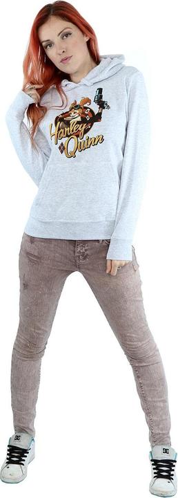 Produktbild Universal Textiles Harley Quinn Abzeichen Hoodie (XXL)